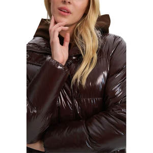 Winter <b>Women's</b> Short Puffer Jacket Lightweight Warm Quilted Down <b>Coat</b> with High Neck and Zipper Closure - Product Image 2