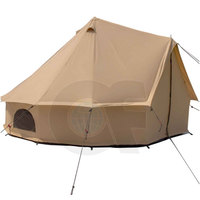 Al Aire Libre 4 estaciones turista impermeable Glamping tienda de lujo 3M 4M 5M 6M algodón tienda de lona tienda de campaña