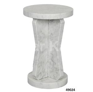 Table d'appoint ronde en acier inoxydable noir fabriqué à la main Table basse et thé avec poli à la main pour la maison et le bureau - Product Image 3