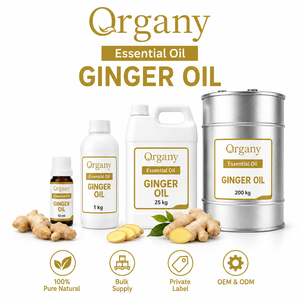 Bulk Pure Ginger <b>Essential</b> <b>Oil</b> Zingiber Officinale Steam Distilled Wholesale Private Label OEM Massage Warming Aromatherapy ODM - Product Image 1