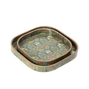 Plateaux en bois avec impression numérique émaillée, plateaux décoratifs polyvalents, plateau de service en bois pour le petit-déjeuner, disponible au prix le plus bas - Product Image 5