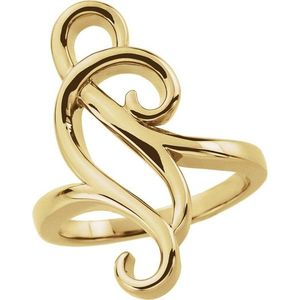 Stuller Freeform 14KY <b>Ring</b> 50820:101P for Gift Occasions - Product Image 1