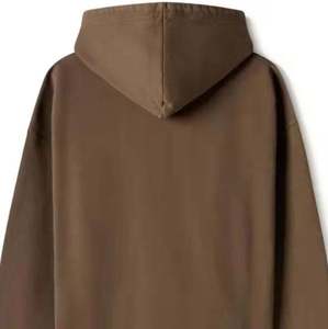Nueva moda personalizada Color sólido peso pesado hombres invierno media cremallera polar 100% poliéster alta calidad hombro caído de gran tamaño - Product Image 5