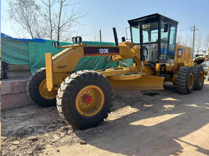 Precio barato CAT120K en buenas condiciones Motoniveladoras de oruga usadas 6 toneladas Venta caliente CAT120K/160K con alta eficiencia - Product Image 1