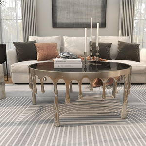 โต๊ะกาแฟดริปสุดหรูโต๊ะกลางกลางแบบศิลปะที่เป็นเอกลักษณ์สำหรับบ้านทันสมัย - Product Image 1