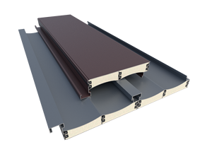 Tuile en aluminium isolée ultra-mince et légère, écologique, pour entrepôts frigorifiques modernes et rénovation et modernisation des toitures extérieures - Product Image 4