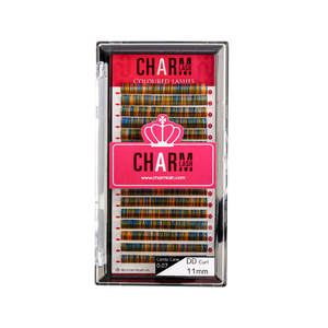 Pestañas de Colores, Pestañas de Volumen Completo, Extensiones de Pestañas Naturales Largas, Premium Coreanas PBT Spikes BC CharmLash Marca Privada - Product Image 3