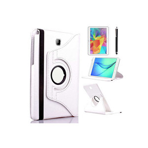 Étui de protection rotatif blanc Netzy pour Galaxy Tab A T550 9.7, compatible avec le modèle iPad, matériaux durables en TPU et PC - Product Image 3