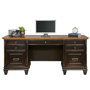 Django L-Shaped Executive Computer <b>Desk</b> with <b>Drawer</b> Engineered Wood Workstation - Product Image 3