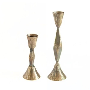 Support de bougie en laiton et aluminium de luxe neutre personnalisé fait à la main, style finition haut de gamme, porte-bougie, décoration d'intérieur haut de gamme - Product Image 5