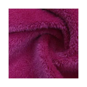 Dark Purple Color Mohair Super Soft Fabric Latest Hot Sale For Blanket Toy Doll Garment Living Room Furniture Car Soft Bag