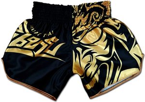 Pantalones cortos con diseño personalizado de Kickboxing Muay Thai, ropa de boxeo, artes marciales - Product Image 5