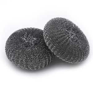 Casalina Lot de 2 éponges de nettoyage de cuisine en acier inoxydable sans rouille et tampons à récurer - Product Image 4