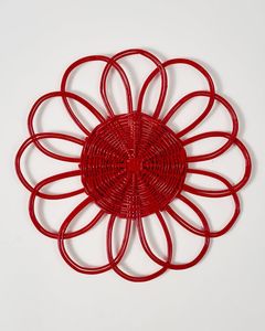 จานหวายทรงกลมพร้อมเปลือกหอยตกแต่งสำหรับเก็บของในห้องครัวแผ่นรองหม้อหรือตกแต่งผนังใหม่ล่าสุด - Product Image 3