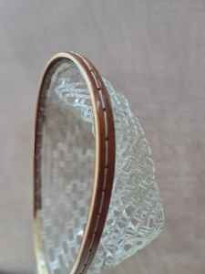 Pêche à la mouche épuisette manche en bois cadre attraper et libérer filet Portable léger en caoutchouc filet de pêche filet à truite - Product Image 6