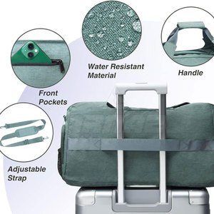 Bolsa plegable para gimnasio con material ligero y asas reforzadas para uso diario Bolsa para gimnasio con interior espacioso - Product Image 5