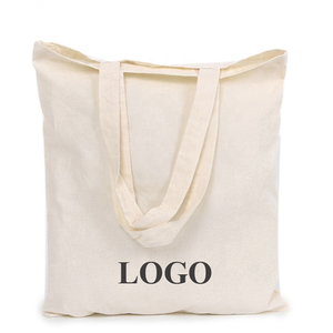 Bolsa reutilizable de algodón con estampado personalizado, bolsa de mano de algodón con logotipo - Product Image 5