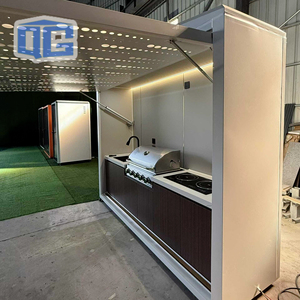 Modular Weatherproof Alfresco <strong>Kitchen</strong> Shed Enclosed Cooking <strong>Unit</strong> Equipped with Barbecue Grill and Sink - Product Image 3