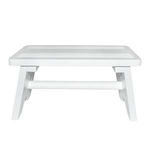 Well Home 'Ara' Sgabello e Pouf Multifunzionale Bianco Smontabile - Product Image 3