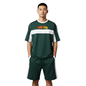 Conjunto clásico de verano para hombre, camisa informal con pantalones cortos cómodos, tela transpirable, ideal para vacaciones, viajes, actividades al aire libre y en oferta. - Product Image 1