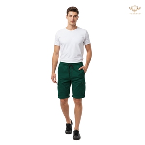 Pantalones cortos informales elásticos clásicos para hombre, diseño Premium, cintura media, tejidos, ropa regular para exteriores, Yokebud, venta al por mayor, el mejor servicio OEM - Product Image 3