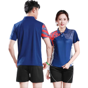 Unisex Quick Dry 100% Polyester Custom <b>Badminton</b> & Tennis Running Sports Shorts Uniform Sets - Product Image 3