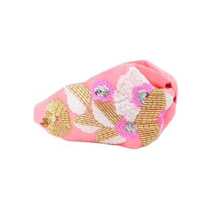 Beautiful Designer Fully Beaded Hairband for <b>Women</b> Handmade Embroidered <b>Headband</b> for Christmas and Halloween Wholesale Price - Product Image 1