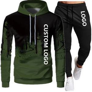 Nouveau sweat-shirt à col rond personnalisé survêtement de jogging ensembles de survêtement en molleton de coton pour hommes/unisexe survêtement de gymnastique pour hommes - Product Image 4