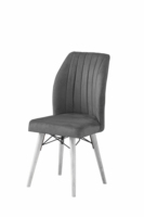 Ensemble de chaises de salle à manger de luxe moderne, panneaux de particules et pieds en bois, 6 places, garantie 1 an - Best Seller, prix économique
