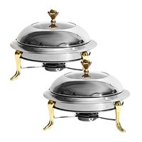 Großhändler Hotel Küche Catering Servieren Chafing Dish Glänzend poliert versilbert Chafing Dish zu einem erschwing lichen Preis