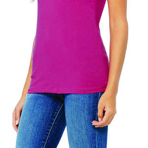 เสื้อยืดผู้หญิงผ้าสแปนเด็กซ์แขนสั้นระบายอากาศสีขาวล้วนผ้าคอตตอน95ขายส่งใหม่ล่าสุด - Product Image 6
