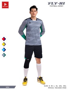 Nouvel arrivage de maillots de gardien de but de football en tissu de haute qualité broderie personnalisée ensembles sportifs Just Play Fly Hi emballage personnalisé - Product Image 3
