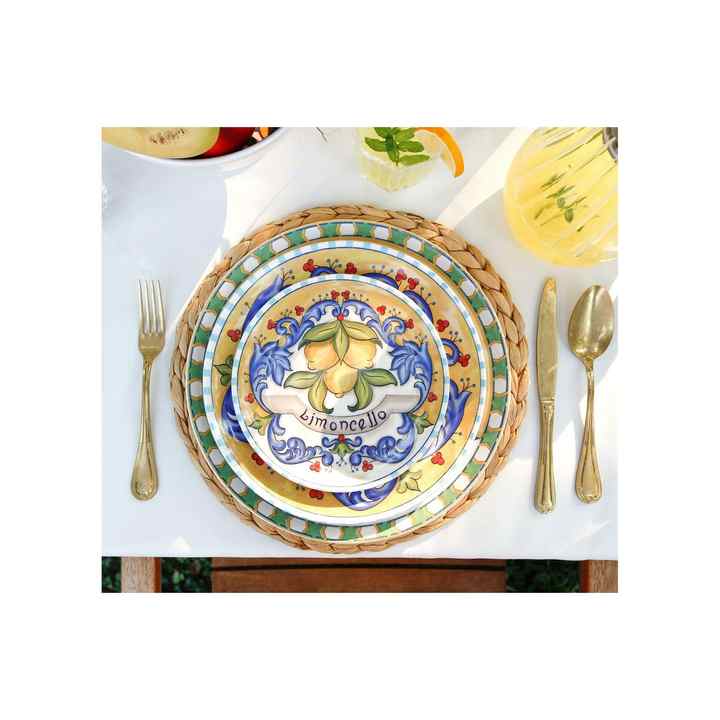 The Mia LMN001 Limoncello Cake Plate Set of 6 - 19 cm