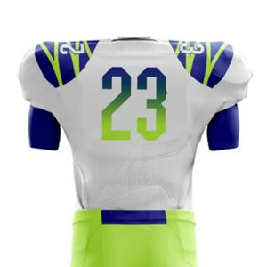 Venta caliente Uniforme de fútbol americano hecho a medida Ropa deportiva de secado rápido para adultos unisex Tallas grandes Mangas cortas - Product Image 5