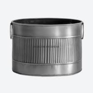 High Standard Quality Metal Made Attractive Look Set Of 2 Gardenware <b>Pots</b> And <b>Planters</b> Home Hotel <b>Indoor</b> & Outdoor Decorative - Product Image 4