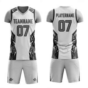 Ensemble d'uniformes de basketball avec impression de logo personnalisé, dernier design, maillot de basketball pour hommes en polyester respirant, uniforme de basketball pour hommes - Product Image 1