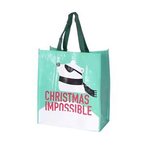 Durable Custom Eco-Friendly PP Woven Moisture-Proof Reusable <b>Zipper</b> Top Laminated Printing <b>Shopping</b> <b>Bags</b> for Wholesale - Product Image 1