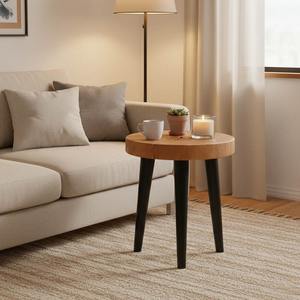 Muebles Modernos de Madera Natural Hechos a Mano, Mesas Modernas de Madera Natural Hechas a Mano, Mesas de Centro de Madera Maciza - Product Image 1