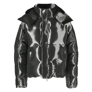 Manteau bouffant promotionnel hommes duvet de canard manteaux de coton pour hommes hiver marque brillant bouffant veste d'extérieur - Product Image 5