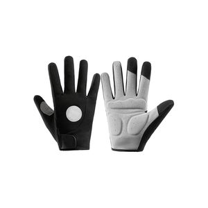 Gants de VTT à doigt complet personnalisés de vente chaude Matériau en cuir adapté au sport avec fonctionnalité d'écran tactile - Product Image 1