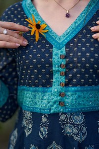 Nila Pure Cotton Handcrafted <b>Dress</b> Ethical <b>Boho</b> <b>Summer</b> Holiday Wear - Product Image 4