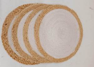 Mantel Individual de mimbre tejido con flores redondas para mesa para bodas y banquetes de alta demanda - Product Image 6