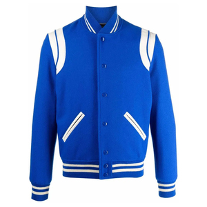 Hommes High Street Letterman Vestes Dernière Conception Solide Couleur Laine Veste Manches Longues Vente Chaude pour Une Utilisation En Plein Air État Nouveau - Product Image 1