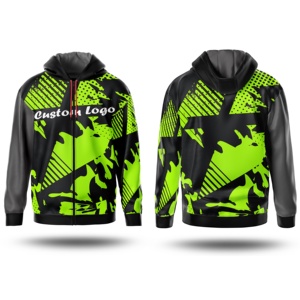 เสื้อฮู้ดซิปผู้ชาย โพลีเอสเตอร์ 100% สำหรับงานพิมพ์ลายแบบ Sublimation ออกแบบเองได้ เนื้อผ้าหนา คุณภาพสูง แห้งเร็ว ระบายอากาศดี - Product Image 5