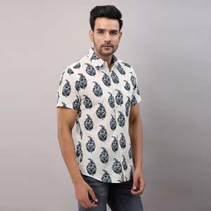 100% Cotton Woven Plaid <b>Shirt</b> for Men's Casual Wear-Breathable & Short Sleeve-Size XL - Product Image 4