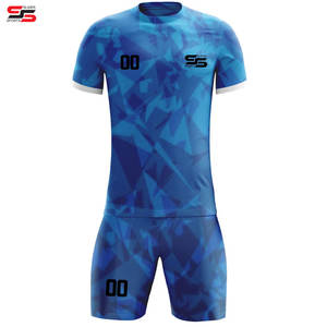 Kit de fútbol personalizado para adultos, uniforme de camiseta de fútbol, nuevo modelo personalizado 100% poliéster, tela de secado rápido y absorbe la humedad - Product Image 1