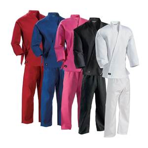 Ensembles d'uniformes de karaté en coton 100% de qualité supérieure, teints en pièce, personnalisables, légers et respirants, prix de gros - Product Image 1
