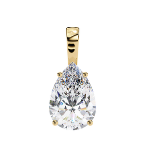 18K Gold Pendant with Fabulous Lab Grown Diamond Diamond Pendants & Charms - Product Image 4