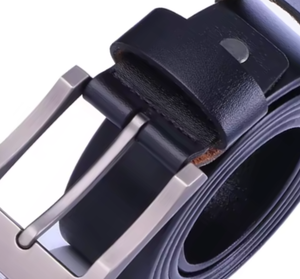 Ceintures de luxe en cuir de vachette pleine fleur à boucle ardillon vintage classique de vente chaude du Pakistan ceinture unie confortable à usage décontracté - Product Image 5