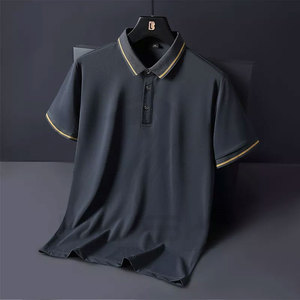 Camiseta de algodón y poliéster para hombre, POLO de alta calidad con logotipo personalizado bordado, venta al por mayor - Product Image 3